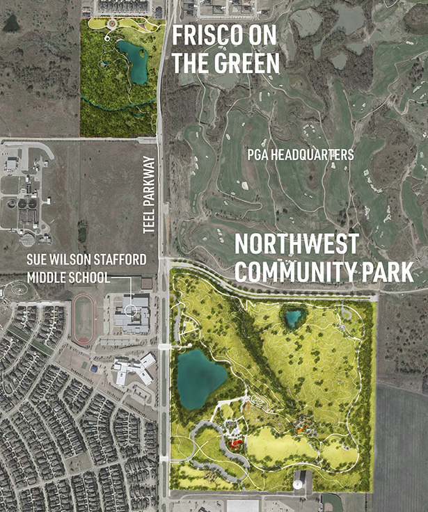 Illustrative plan of both parks